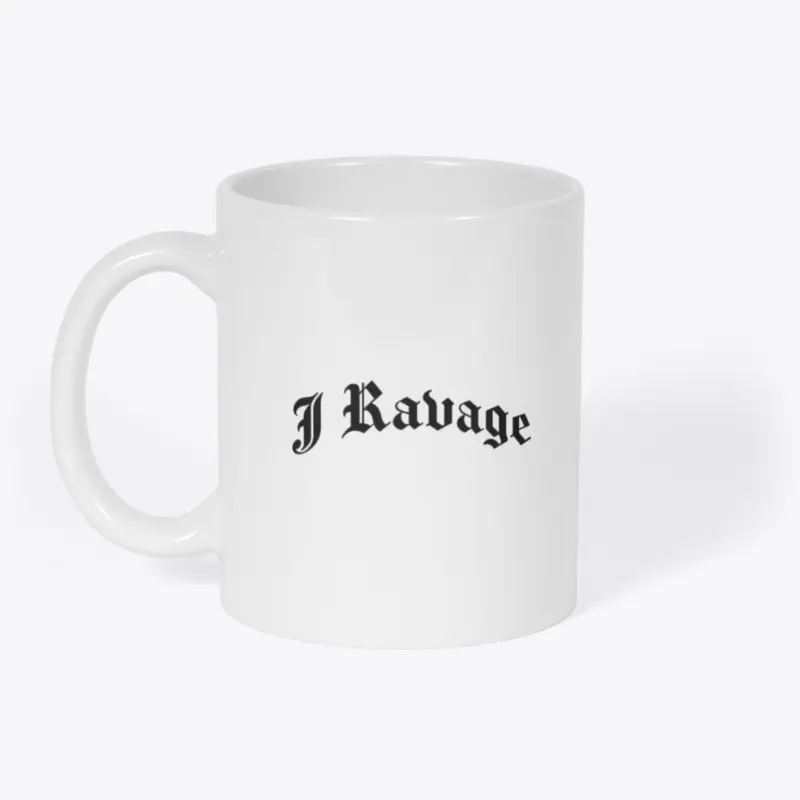 J Ravage Name Text Black